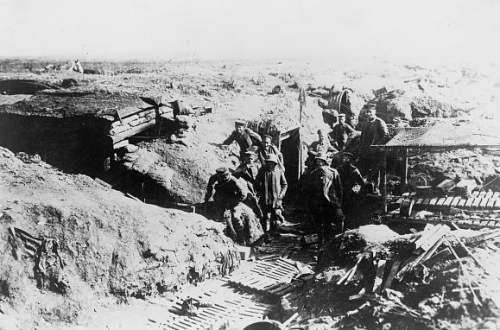 Men dig a trench